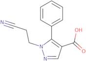 1-(2-Cyanoethyl)-5-phenyl-1H-pyrazole-4-carboxylic acid