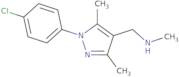 {[1-(4-Chlorophenyl)-3,5-dimethyl-1H-pyrazol-4-yl]methyl}(methyl)amine