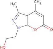 1-(2-Hydroxyethyl)-3,4-dimethyl-1H,6H-pyrano[2,3-c]pyrazol-6-one