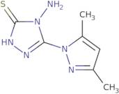 4-Amino-5-(3,5-dimethyl-1H-pyrazol-1-yl)-4H-1,2,4-triazole-3-thiol