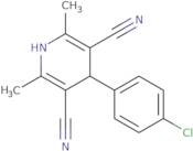 4-(4-Chlorophenyl)-2,6-dimethyl-1,4-dihydro-3,5-pyridinedicarbonitrile