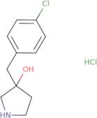 3-[(4-Chlorophenyl)methyl]pyrrolidin-3-ol hydrochloride