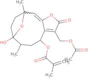 [(1R,2E,8S,10R,11S)-6-(Acetyloxymethyl)-11-hydroxy-1,10-dimethyl-5-oxo-4,14-dioxatricyclo[9.2.1.03,7]tetradeca-2,6-dien-8-yl] 2-meth ylprop-2-enoate