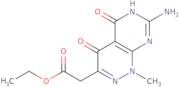 Ethyl 2-(7-amino-1,4-dihydro-5-hydroxy-1-methyl-4-oxopyrimido[4,5-c]pyridazin-3-yl)acetate