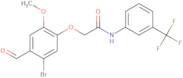 2-(5-Bromo-4-formyl-2-methoxyphenoxy)-N-[3-(trifluoromethyl)phenyl]acetamide