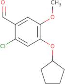 2-Chloro-4-(cyclopentyloxy)-5-methoxybenzaldehyde