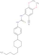 N-(2-Cyano-4,5-dimethoxyphenyl)-N'-[4-(4-pentylcyclohexyl)phenyl]thiourea