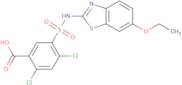 2,4-Dichloro-5-[(6-ethoxy-1,3-benzothiazol-2-yl)sulfamoyl]benzoicacid