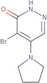 4-Bromo-5-(1-pyrrolidinyl)-3(2H)-pyridazinone