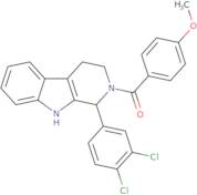 [1-(3,4-Dichlorophenyl)-1,3,4,9-tetrahydropyrido[3,4-b]indol-2-yl]-(4-methoxyphenyl)methanone