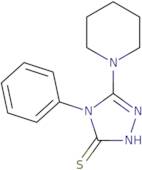 4-Phenyl-5-(piperidin-1-yl)-4H-1,2,4-triazole-3-thiol
