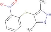 3,5-Dimethyl-4-[(2-nitrophenyl)thio]-1H-pyrazole