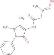 N-(1,5-Dimethyl-3-oxo-2-phenyl-2,3-dihydro-1H-pyrazol-4-yl)-2-(N'-hydroxycarbamimidoyl)acetamide