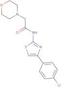 N-(4-(4-Chlorophenyl)-1,3-thiazol-2-yl)-2-(4-morpholinyl)acetamide