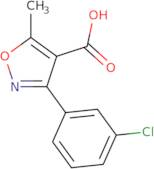 3-(3-Chlorophenyl)-5-methyl-1,2-oxazole-4-carboxylic acid