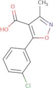 5-(3-Chlorophenyl)-3-methyl-1,2-oxazole-4-carboxylic acid