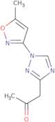 1-[1-(5-Methylisoxazol-3-yl)-1H-1,2,4-triazol-3-yl]acetone