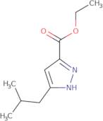 Ethyl 3-(2-methylpropyl)-1H-pyrazole-5-carboxylate