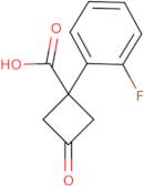 1-(2-Fluorophenyl)-3-oxocyclobutane-1-carboxylic acid