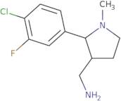 [2-(4-Chloro-3-fluorophenyl)-1-methylpyrrolidin-3-yl]methanamine