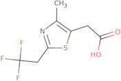 2-(4-Methyl-2-(2,2,2-trifluoroethyl)thiazol-5-yl)acetic acid