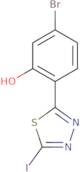 5-Bromo-2-(5-iodo-1,3,4-thiadiazol-2-yl)phenol