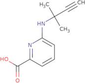 6-[(2-Methylbut-3-yn-2-yl)amino]pyridine-2-carboxylic acid