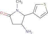 4-Amino-1-methyl-5-thiophen-3-ylpyrrolidin-2-one