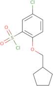 5-Chloro-2-(cyclopentylmethoxy)benzene-1-sulfonyl chloride