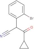 2-(2-Bromophenyl)-3-cyclopropyl-3-oxopropanenitrile