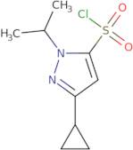 3-Cyclopropyl-1-(propan-2-yl)-1H-pyrazole-5-sulfonyl chloride