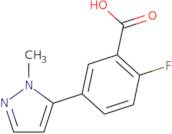 2-Fluoro-5-(1-methyl-5-pyrazolyl)benzoic Acid