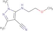 5-[(2-Methoxyethyl)amino]-1,3-dimethyl-1H-pyrazole-4-carbonitrile