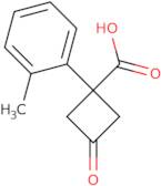 1-(2-Methylphenyl)-3-oxocyclobutane-1-carboxylic acid