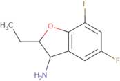 2-Ethyl-5,7-difluoro-2,3-dihydro-1-benzofuran-3-amine