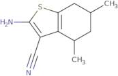 2-Amino-4,6-dimethyl-4,5,6,7-tetrahydro-1-benzothiophene-3-carbonitrile