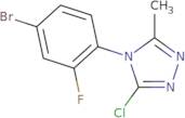 4-(4-Bromo-2-fluorophenyl)-3-chloro-5-methyl-4H-1,2,4-triazole