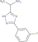 1-(3-(3-Fluorophenyl)-1H-1,2,4-triazol-5-yl)ethanamine