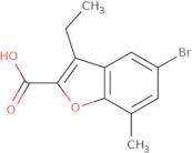 5-Bromo-3-ethyl-7-methyl-1-benzofuran-2-carboxylic acid