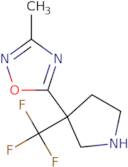 3-Methyl-5-[3-(trifluoromethyl)pyrrolidin-3-yl]-1,2,4-oxadiazole
