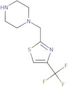 1-([4-(Trifluoromethyl)-1,3-thiazol-2-yl]methyl)piperazine