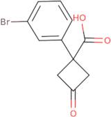 1-(3-Bromophenyl)-3-oxocyclobutane-1-carboxylic acid