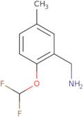 [2-(Difluoromethoxy)-5-methylphenyl]methanamine