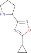 5-Cyclopropyl-3-(pyrrolidin-2-yl)-1,2,4-oxadiazole