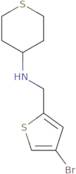 N-((4-Bromothiophen-2-yl)methyl)tetrahydro-2H-thiopyran-4-amine