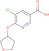 5-Chloro-6-(oxolan-3-yloxy)pyridine-3-carboxylic acid