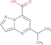 5-(Propan-2-yl)pyrazolo[1,5-a]pyrimidine-7-carboxylic acid
