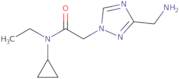 2-[3-(Aminomethyl)-1,2,4-triazol-1-yl]-N-cyclopropyl-N-ethylacetamide