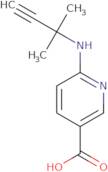 6-[(2-Methylbut-3-yn-2-yl)amino]pyridine-3-carboxylic acid