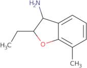 2-Ethyl-7-methyl-2,3-dihydro-1-benzofuran-3-amine